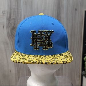 Hurley Baseball Hat Cheetah Brim YuPoongs Flat Bill Snapback